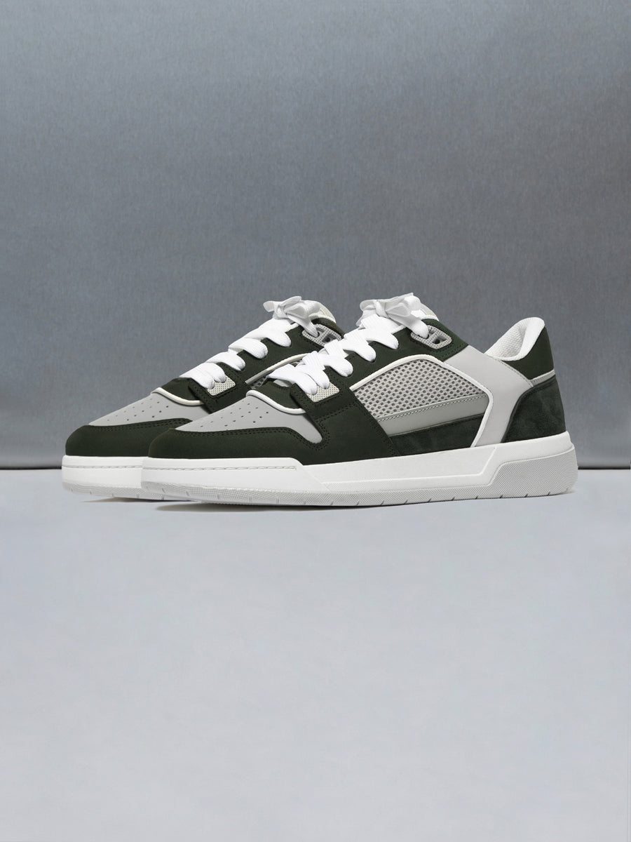 Basket Trainer in Grey Olive