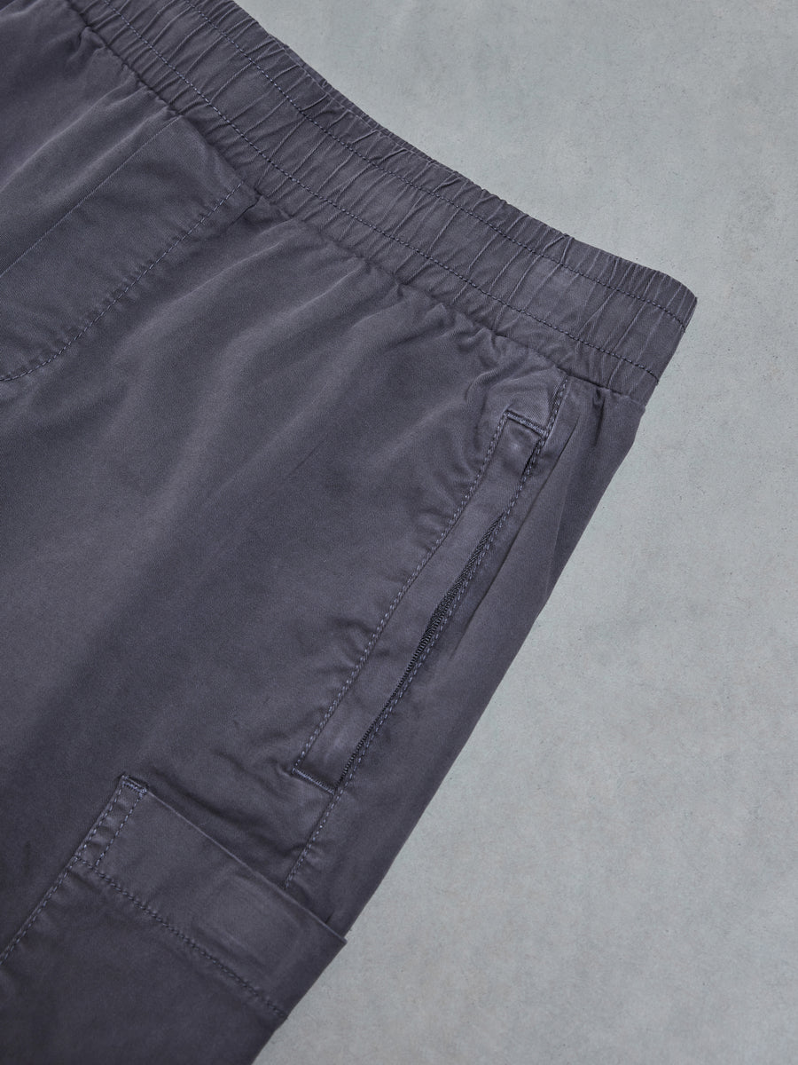 Garment Dye Cargo Short in Grey