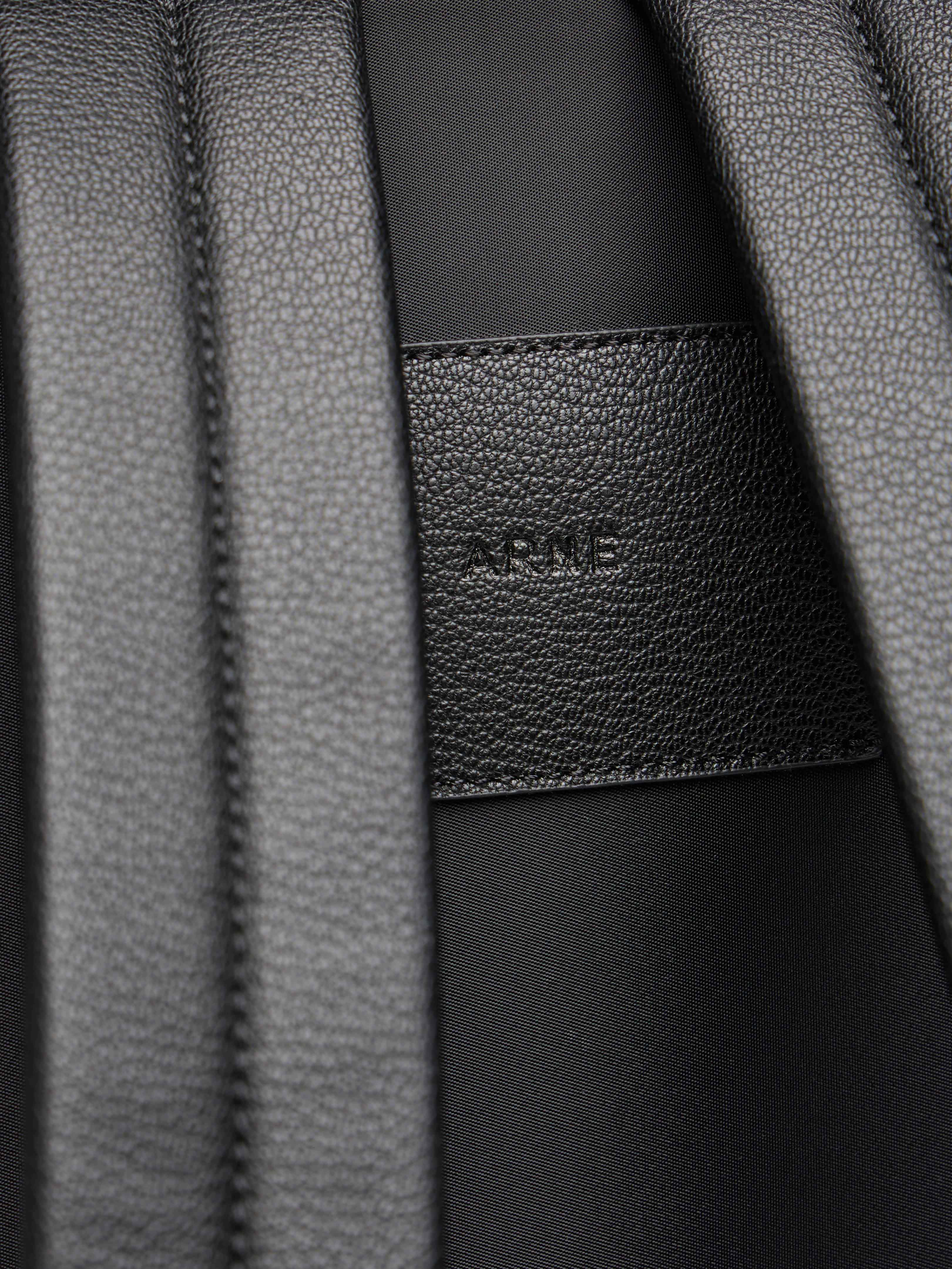 Genuine Leather Backpack in Black