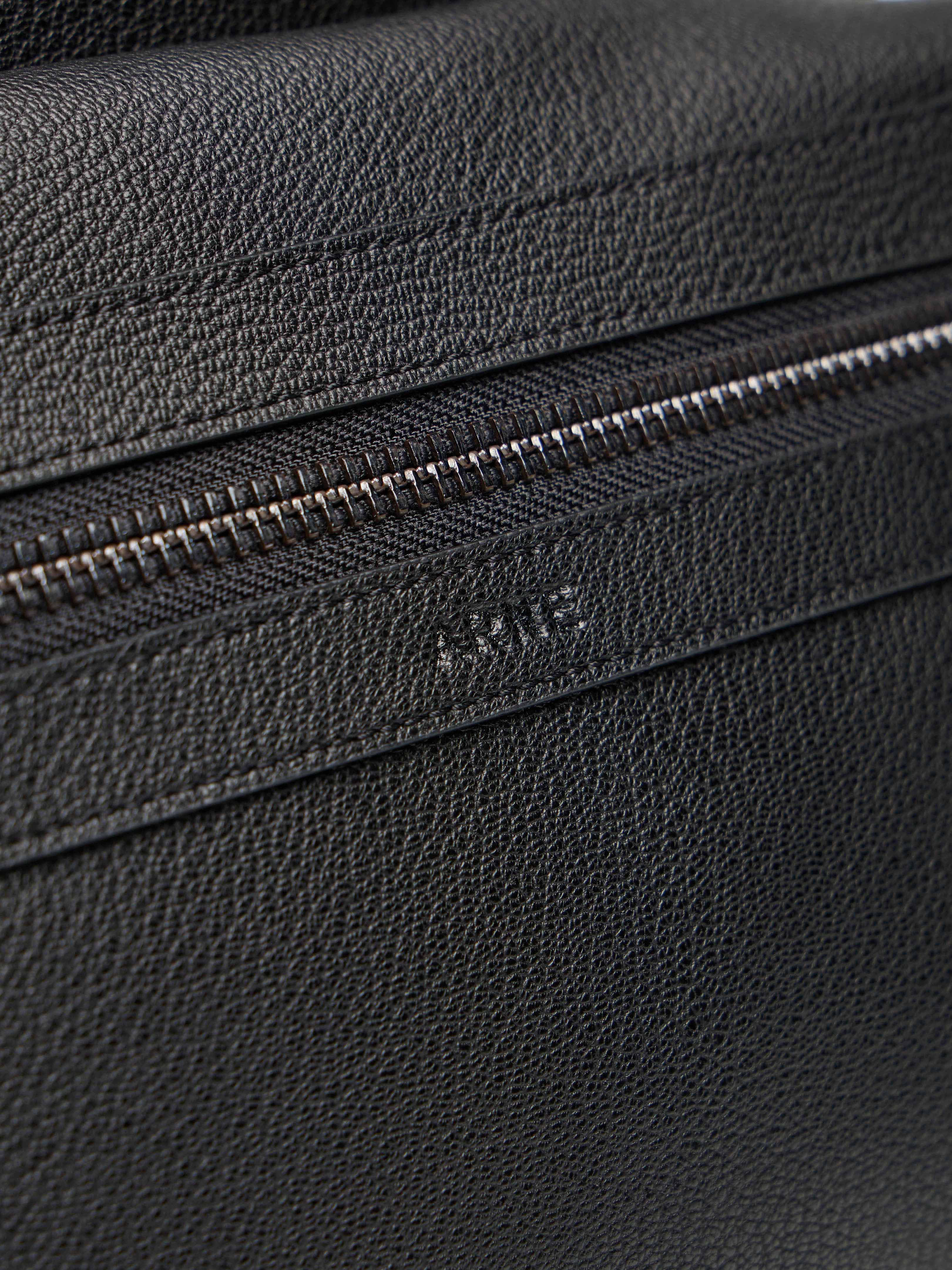 Genuine Leather Backpack in Black