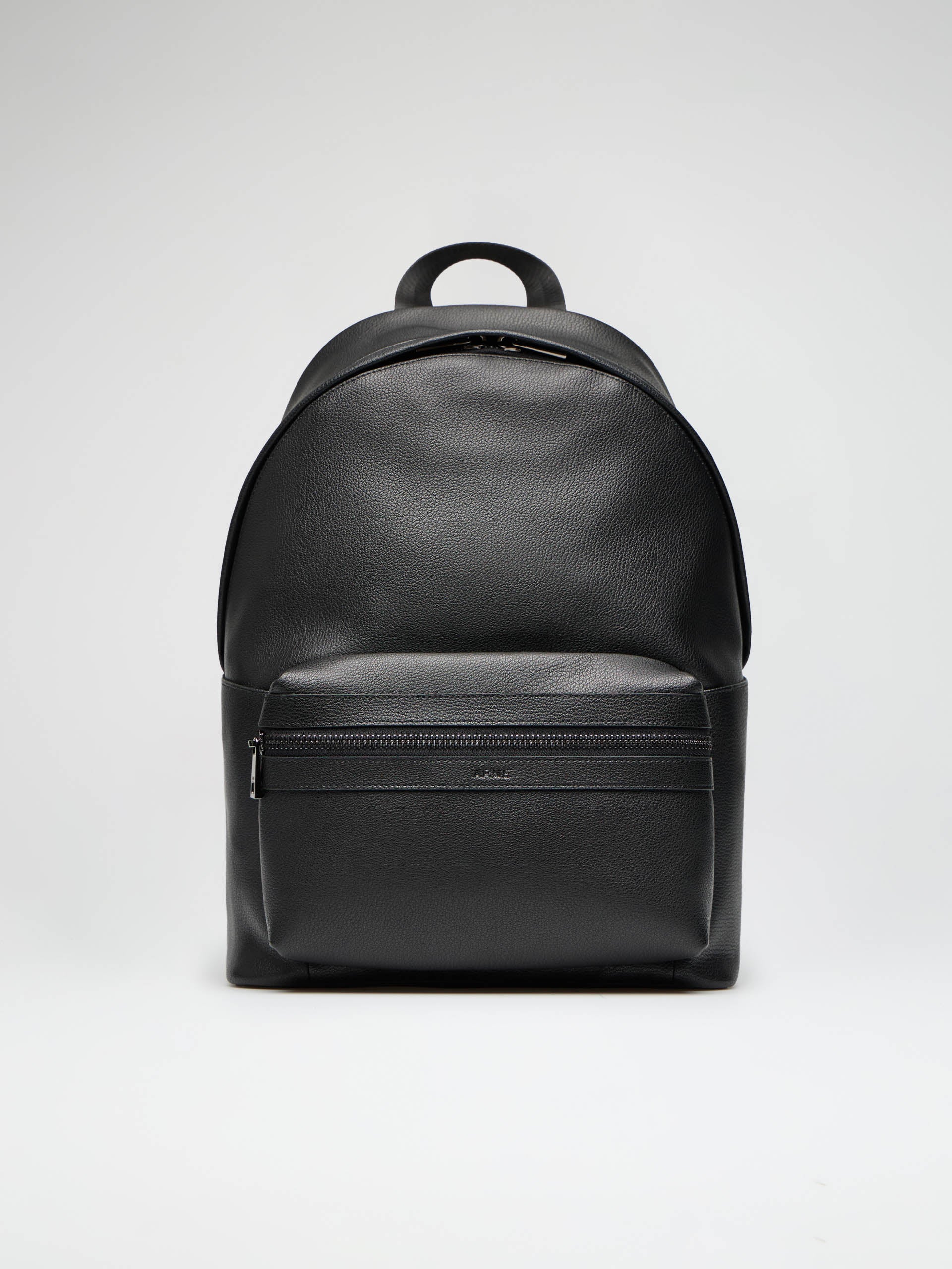 Genuine Leather Backpack in Black