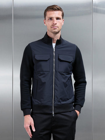 Hybrid Cargo Jacket in Black