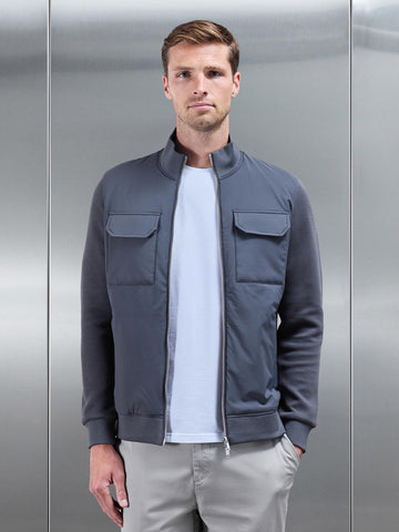 Hybrid Cargo Jacket in Grey