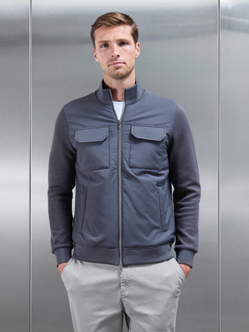 Hybrid Cargo Jacket in Grey