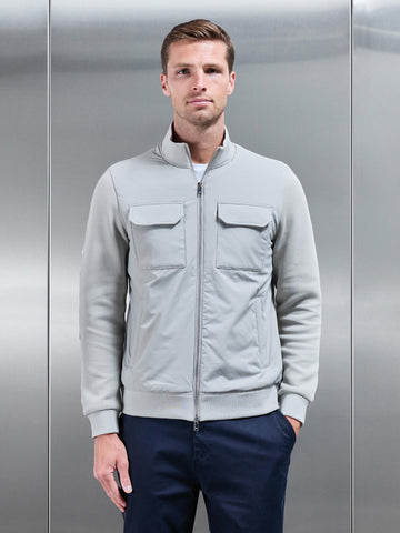 Hybrid Cargo Jacket in Stone