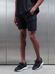 Hybrid Cargo Short in Black