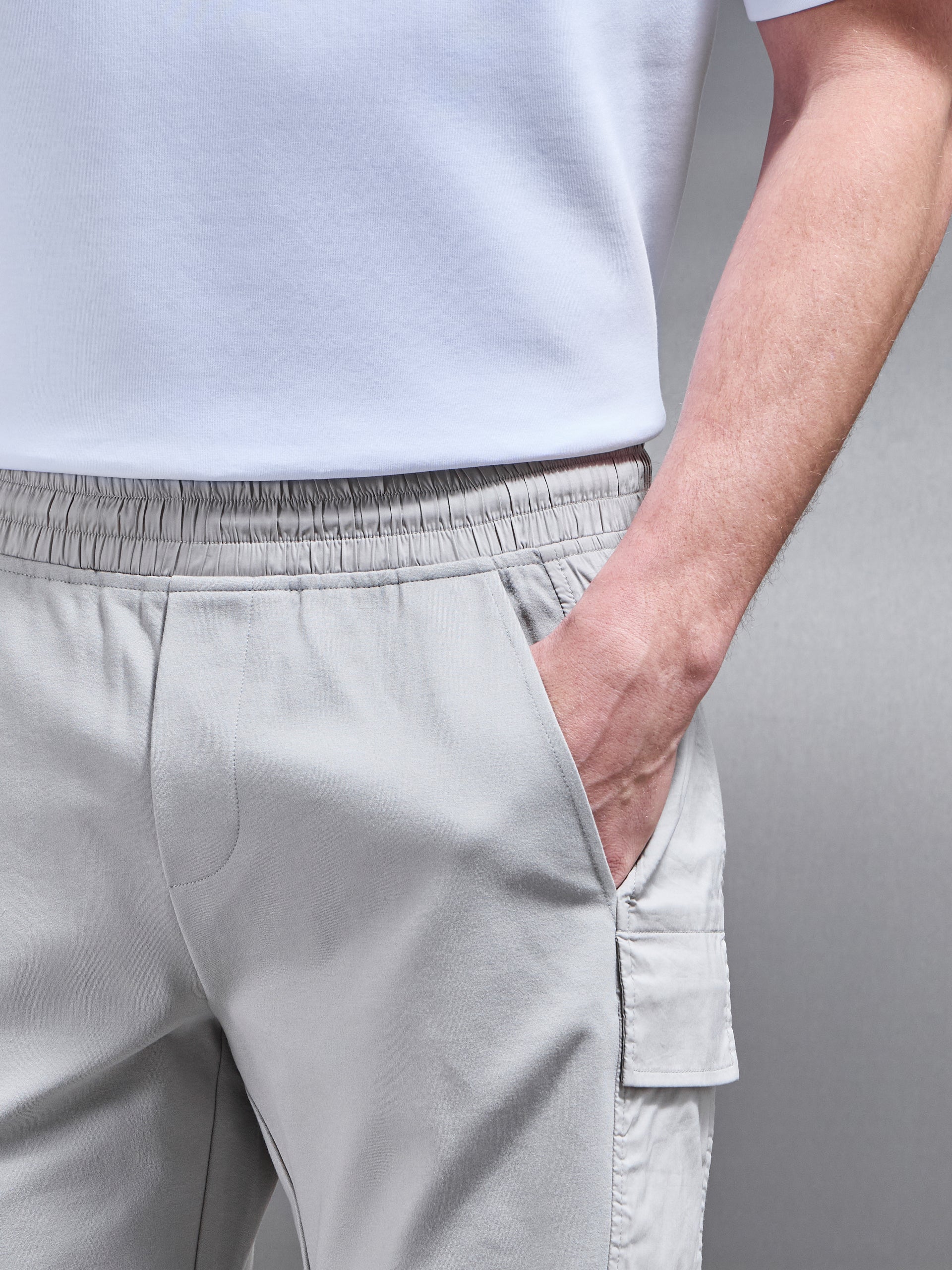 Hybrid Cargo Short in Stone