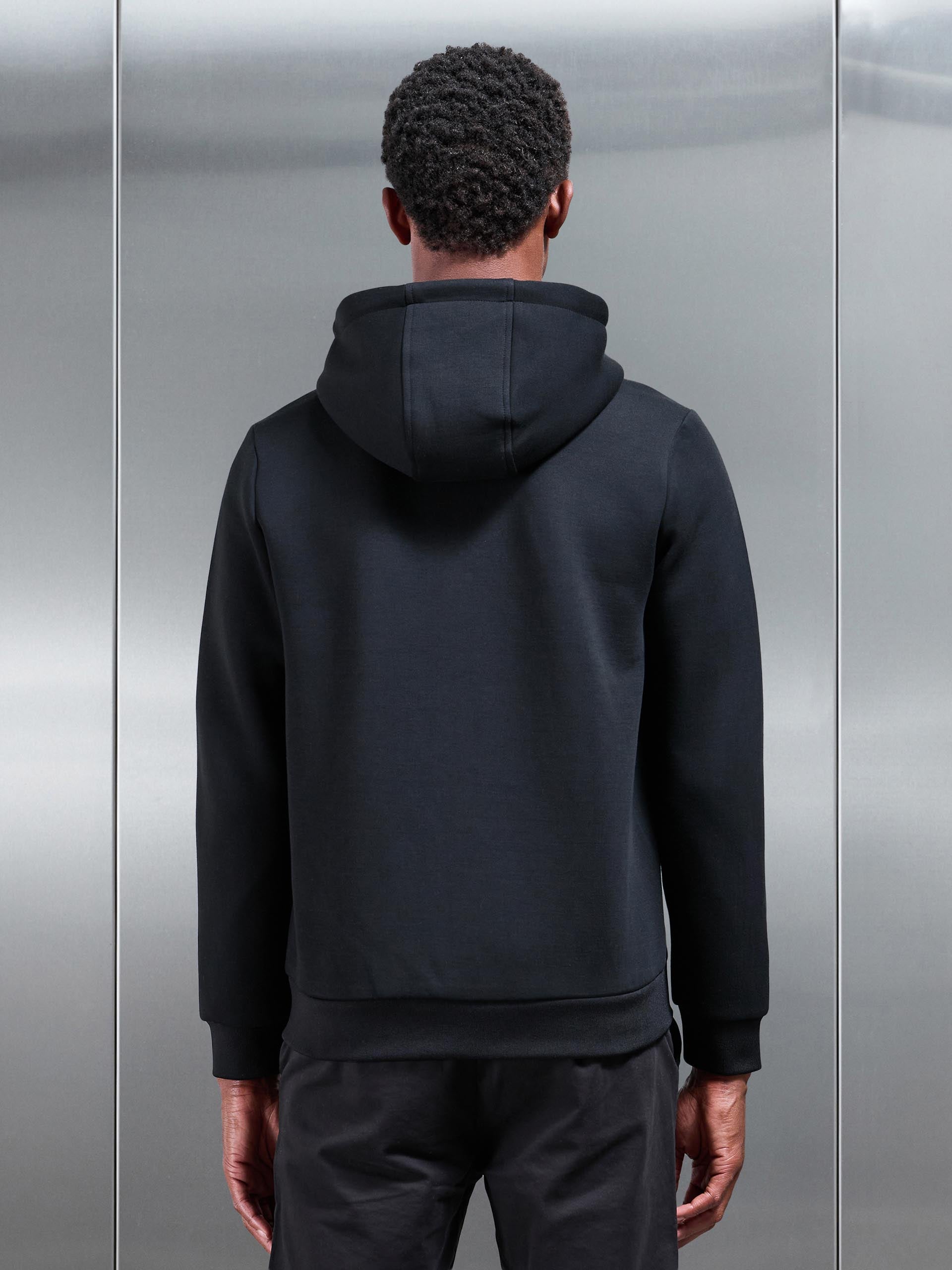 Hybrid Panel Windbreaker in Black