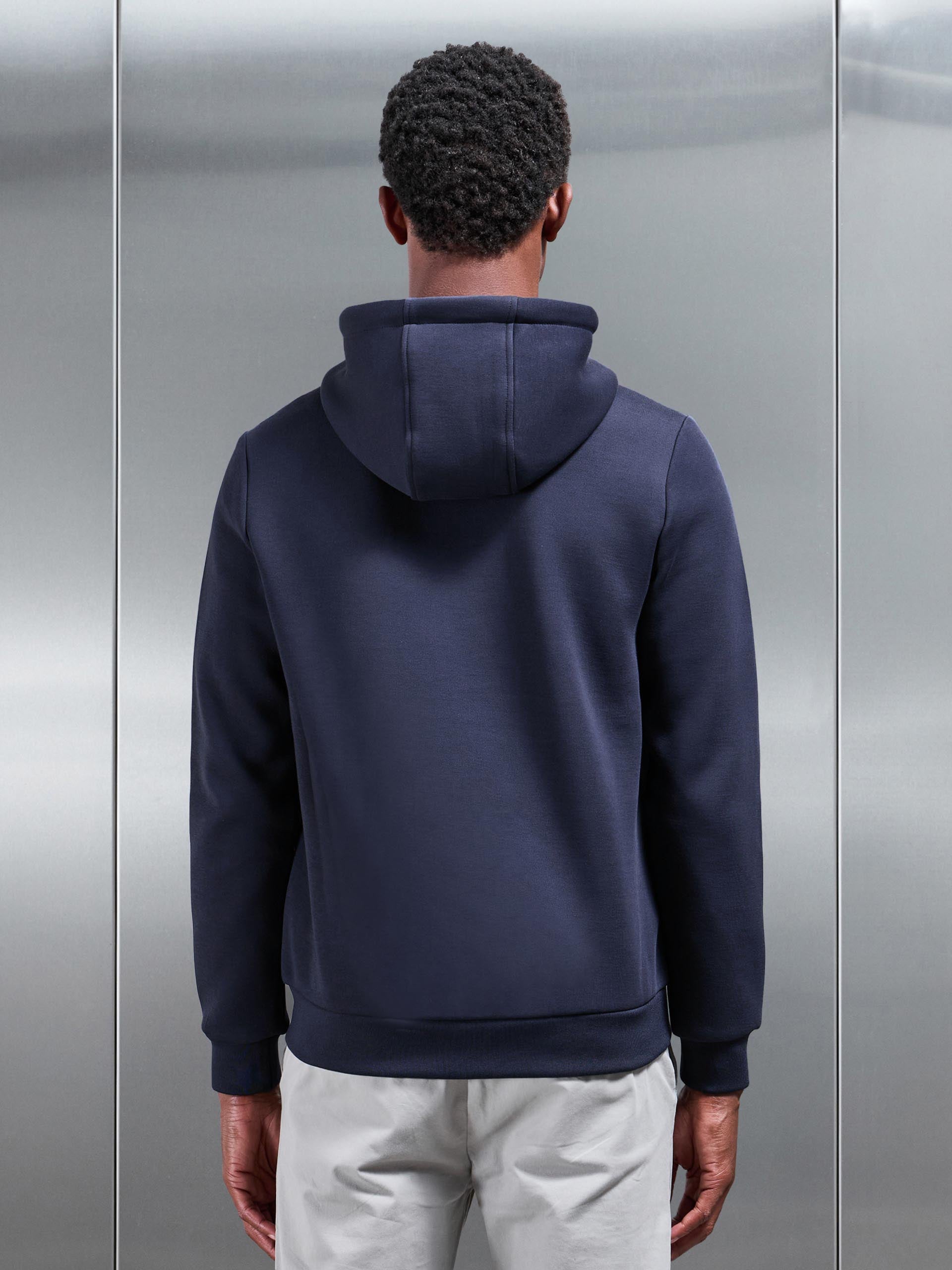 Hybrid Panel Windbreaker in Navy