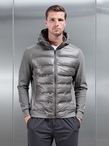 Hybrid Puffer Jacket in Olive