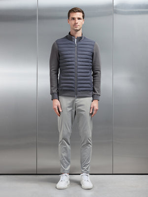 Hybrid Quilted Jacket in Grey