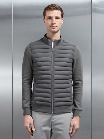 Hybrid Quilted Jacket in Grey