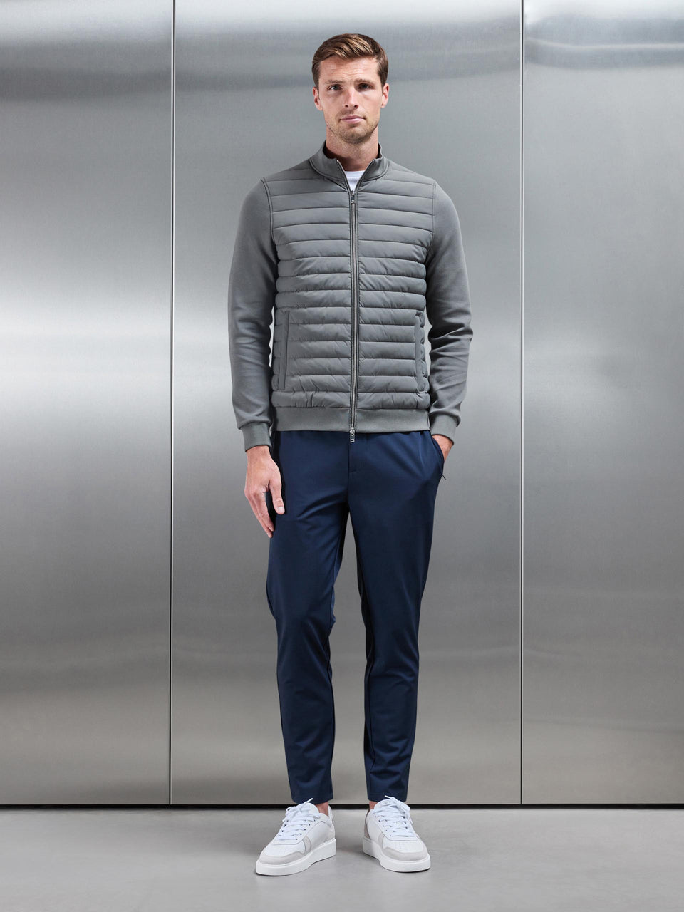 Hybrid Quilted Jacket in Sage