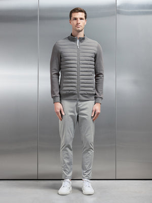 Hybrid Quilted Jacket in Taupe