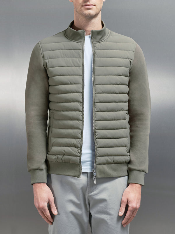 Hybrid Quilted Jacket in Sage