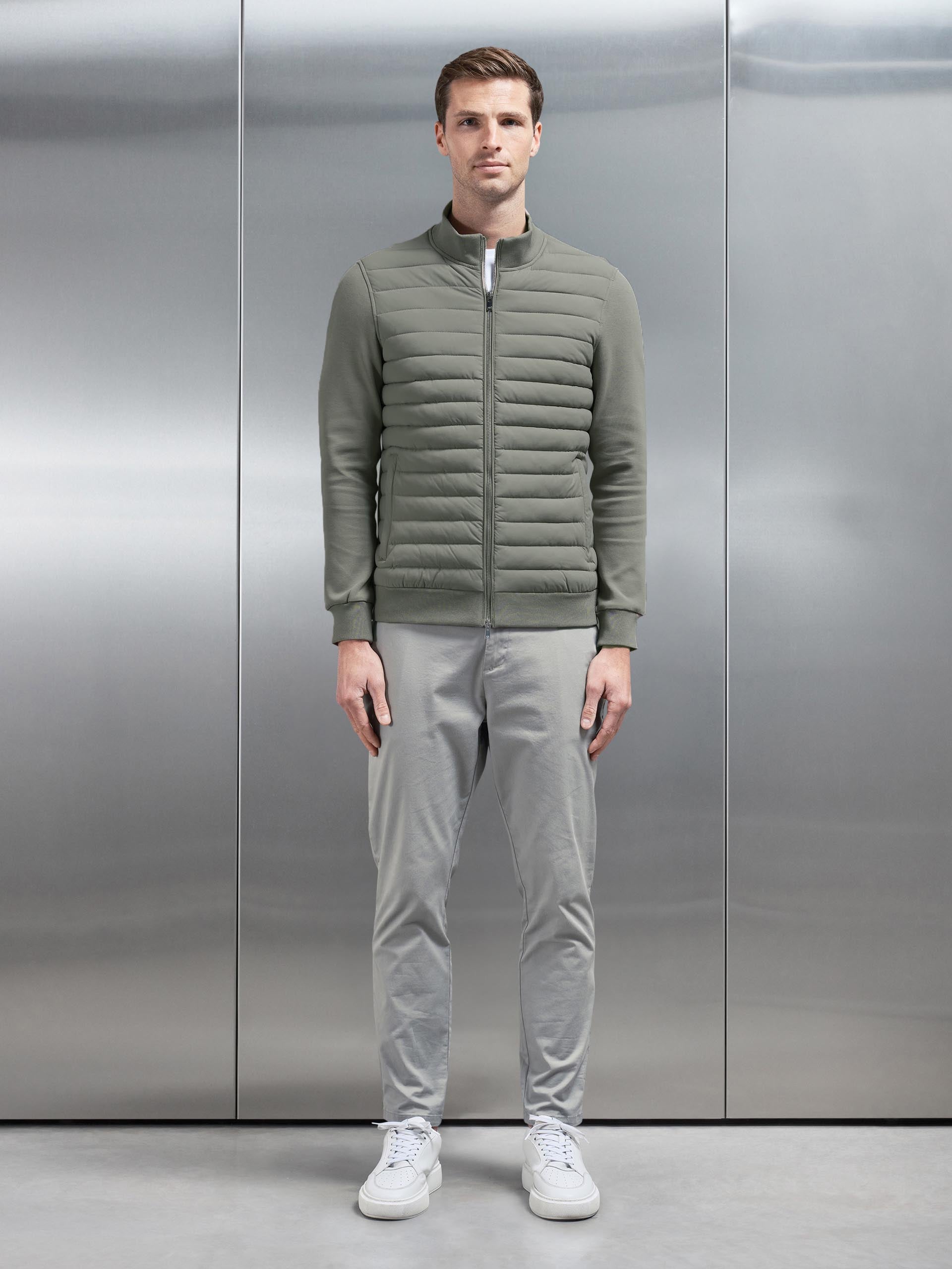 Hybrid Quilted Jacket in Sage