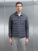 Hybrid Quilted Overshirt in Grey