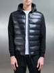 Hybrid Puffer Jacket in Black