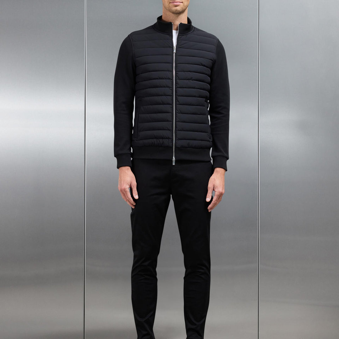 Hybrid Quilted Jacket in Black