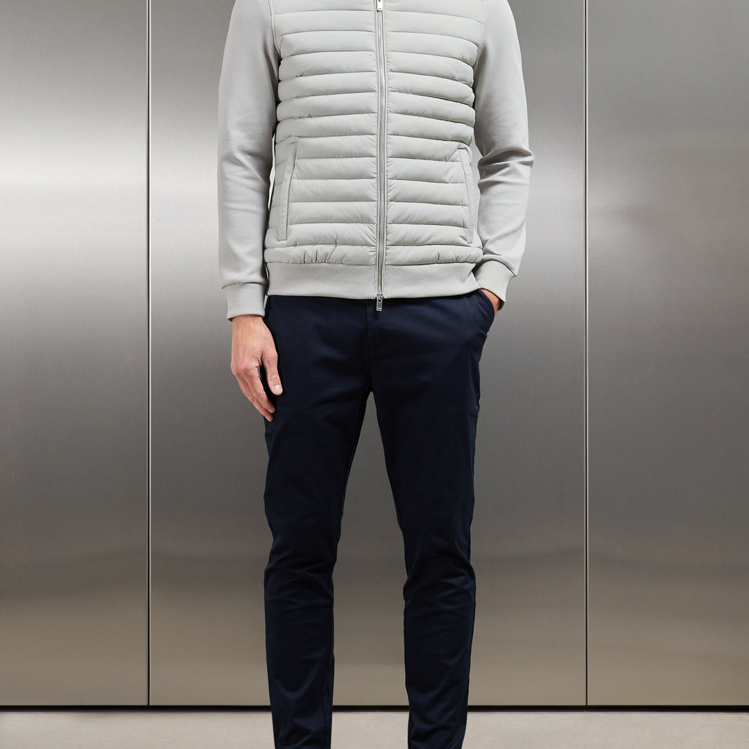 Hybrid Quilted Jacket in Stone