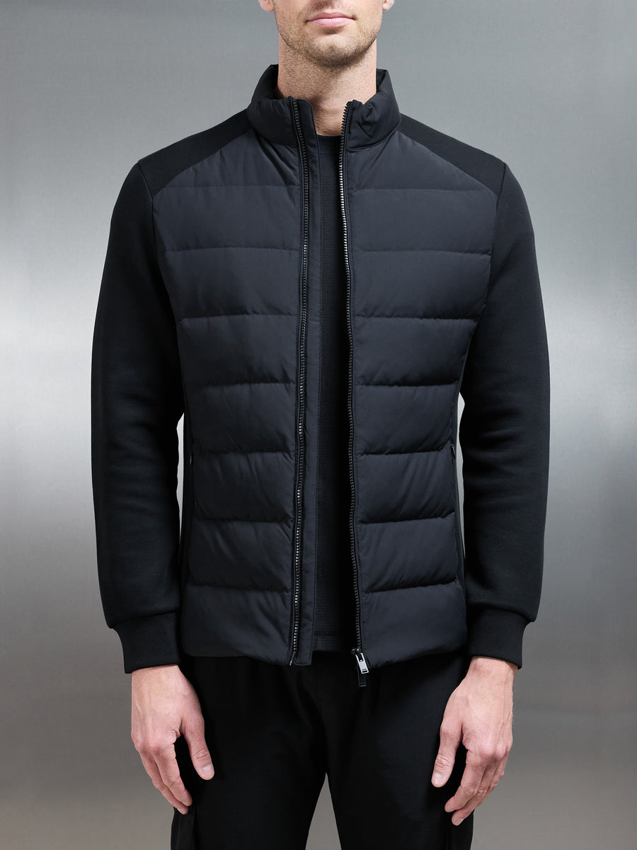 Hybrid Technical Puffer Jacket Black Image 1