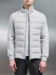 Hybrid Technical Puffer Jacket in Mid Grey
