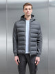 Hybrid Technical Puffer Windbreaker in Grey