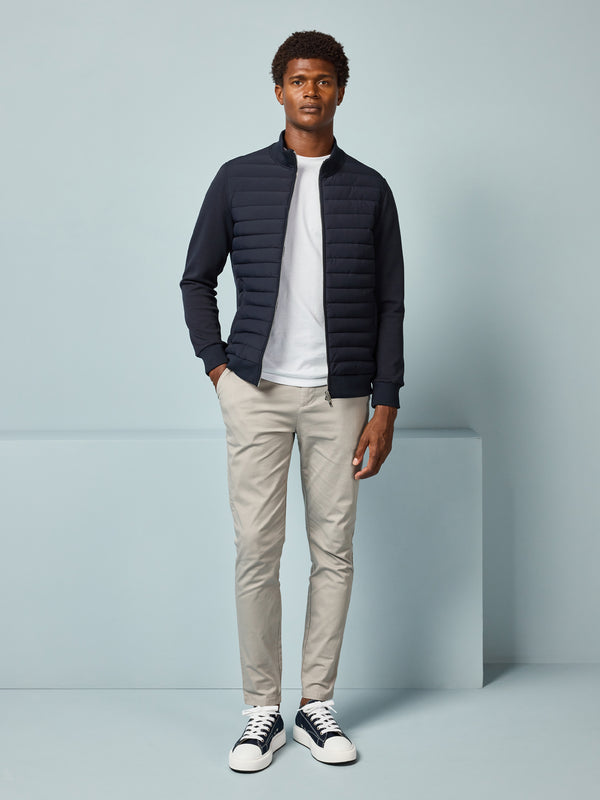 Hybrid Quilted Jacket in Navy