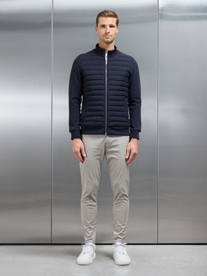 Hybrid Quilted Jacket in Navy