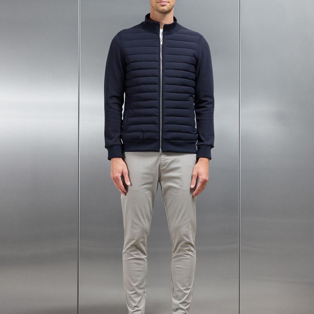 Hybrid Quilted Jacket in Navy