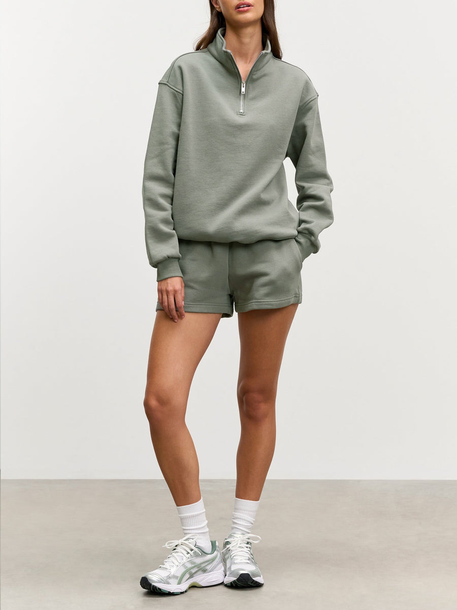 Womens Relaxed Jersey Short in Sage