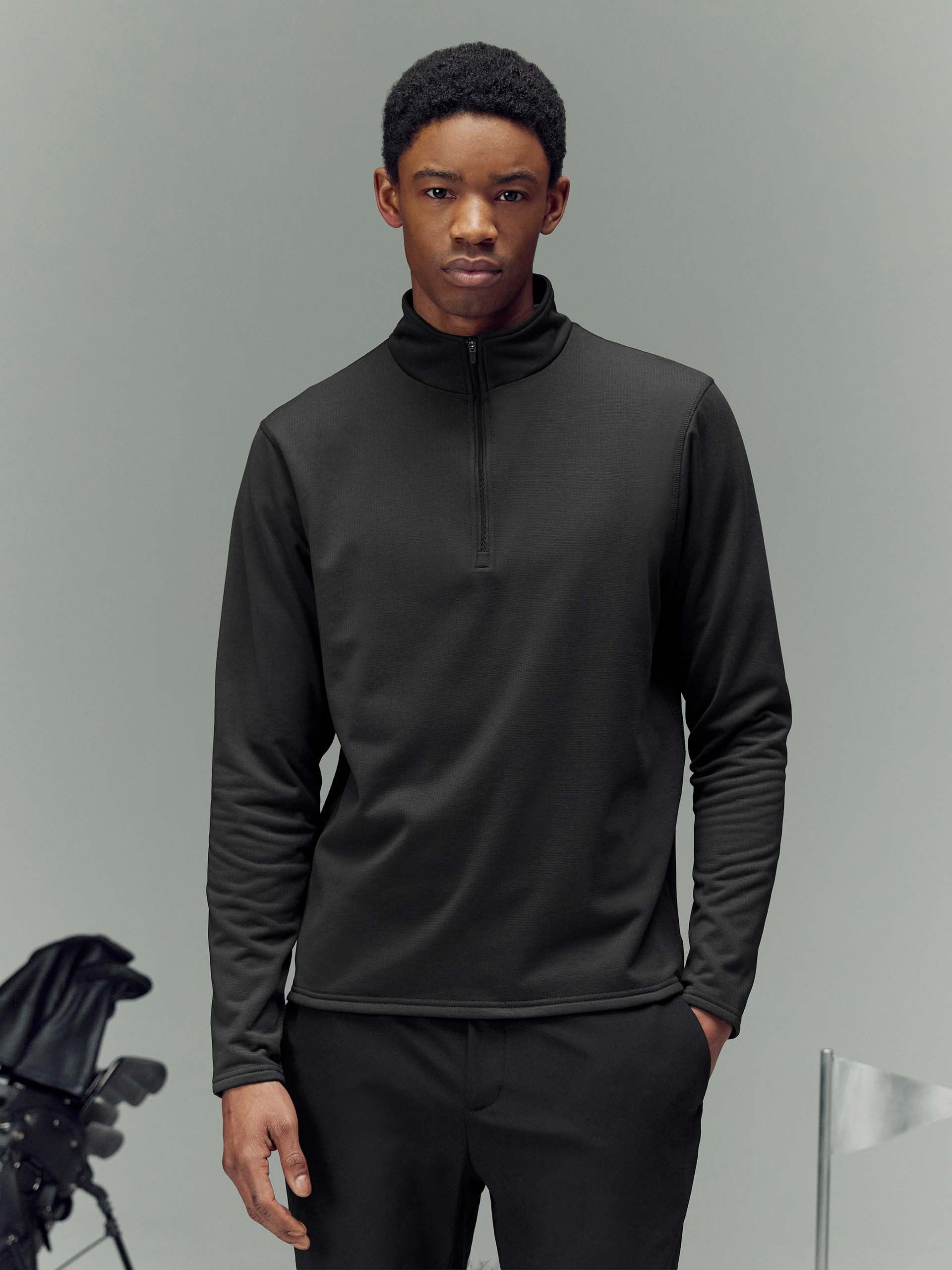 Insulating Golf Mid Layer in Grey