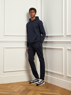 Interlock Jersey Essential Hoodie in Navy