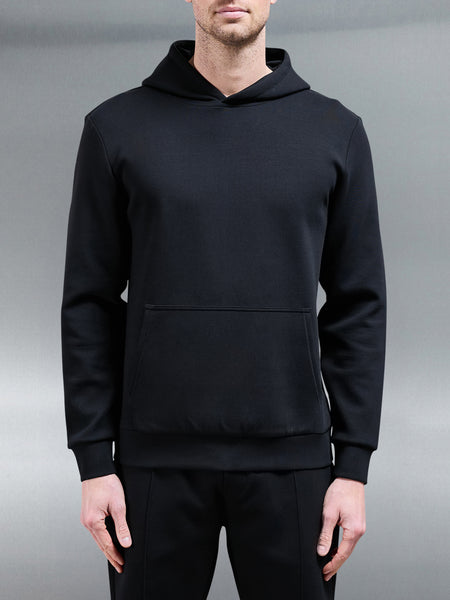 Interlock Jersey Essential Hoodie in Black