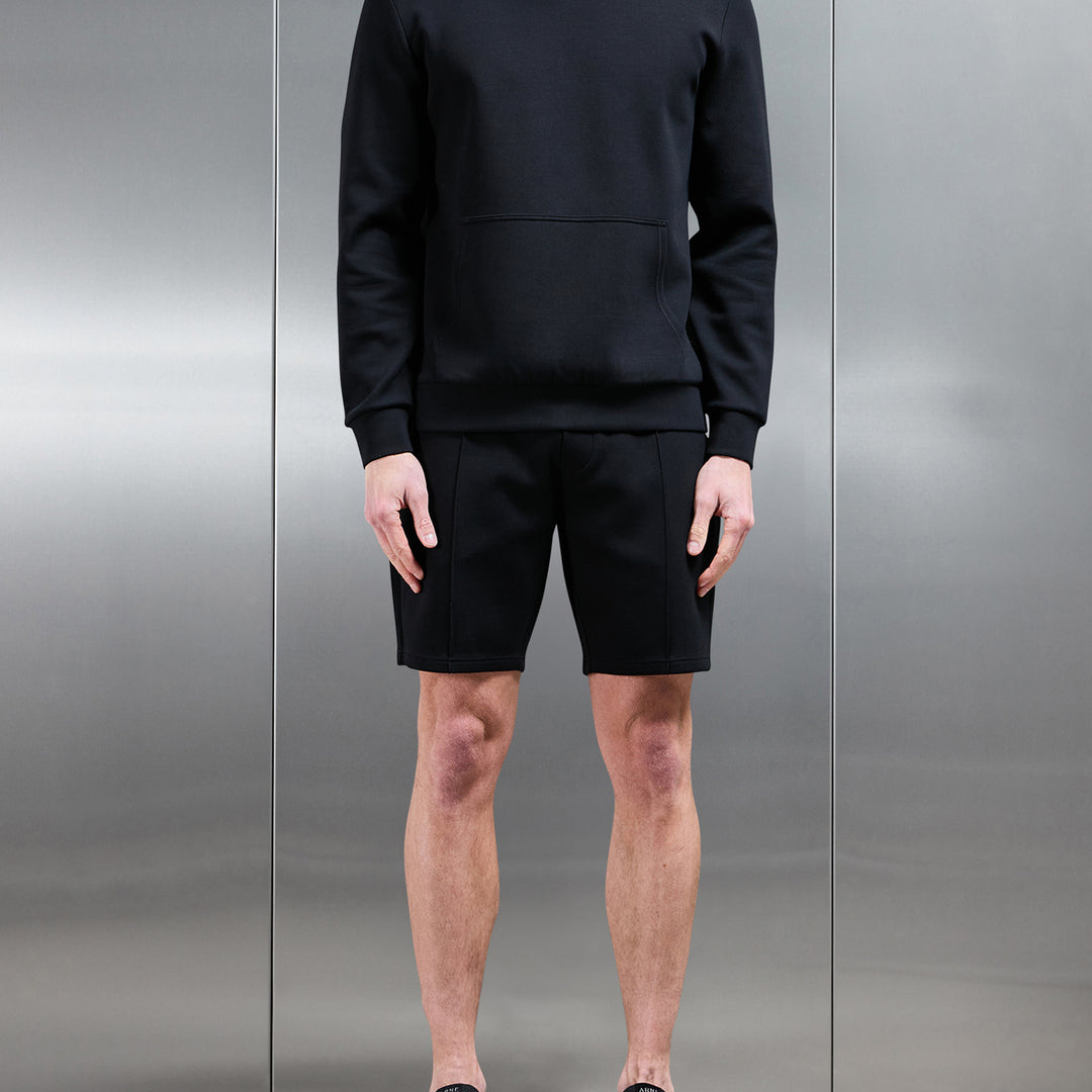 Interlock Jersey Essential Hoodie in Black