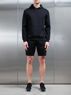 Interlock Jersey Essential Hoodie in Black