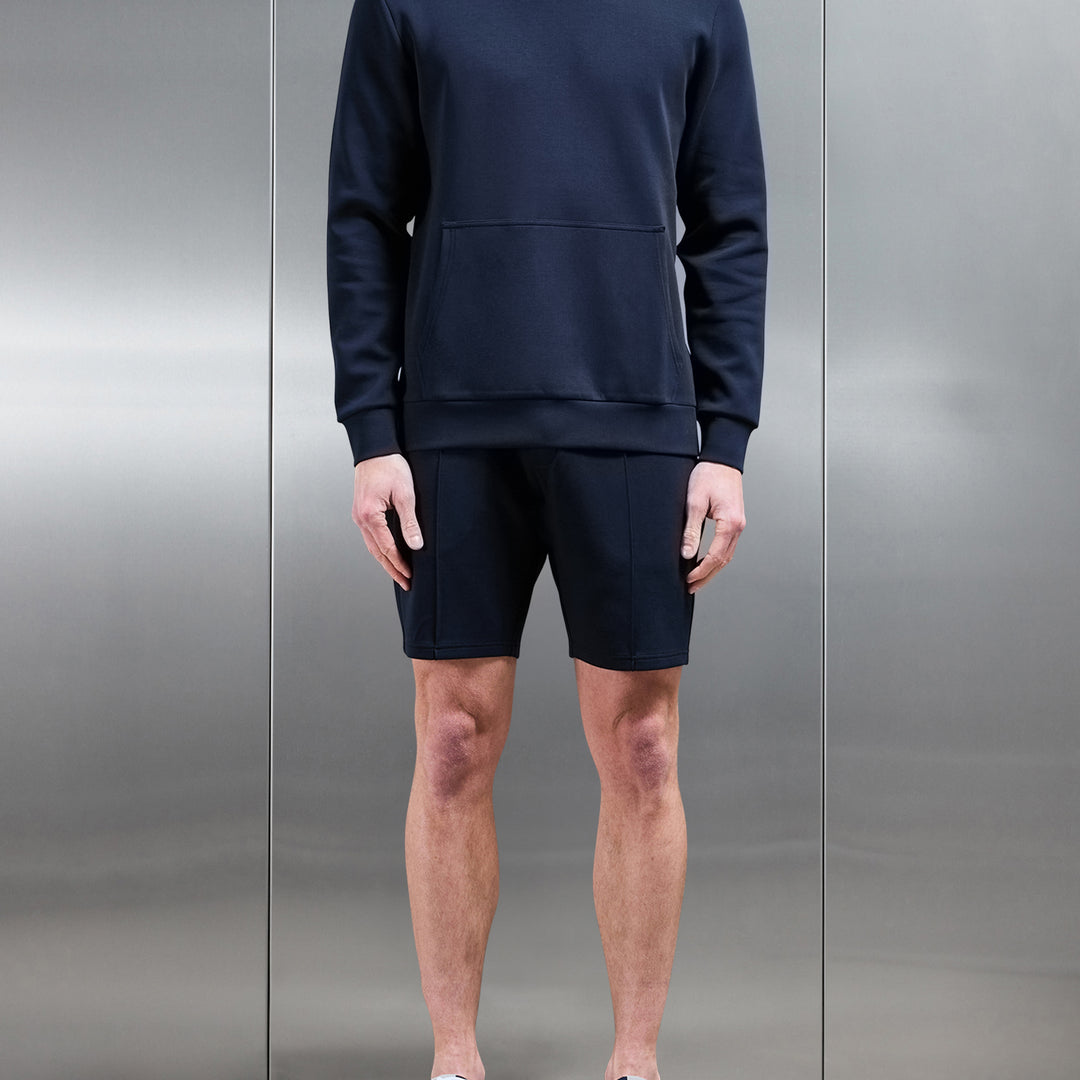 Interlock Jersey Essential Hoodie in Navy