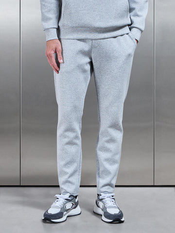 Interlock Jersey Essential Jogger in Marl Grey
