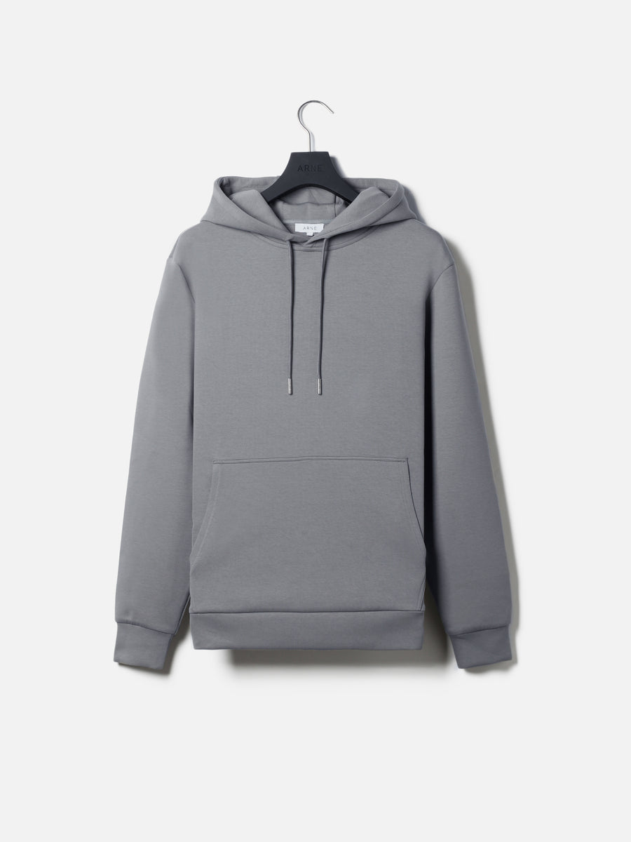 Interlock Jersey Hoodie in Grey