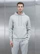 Interlock Jersey Hoodie in Marl Grey