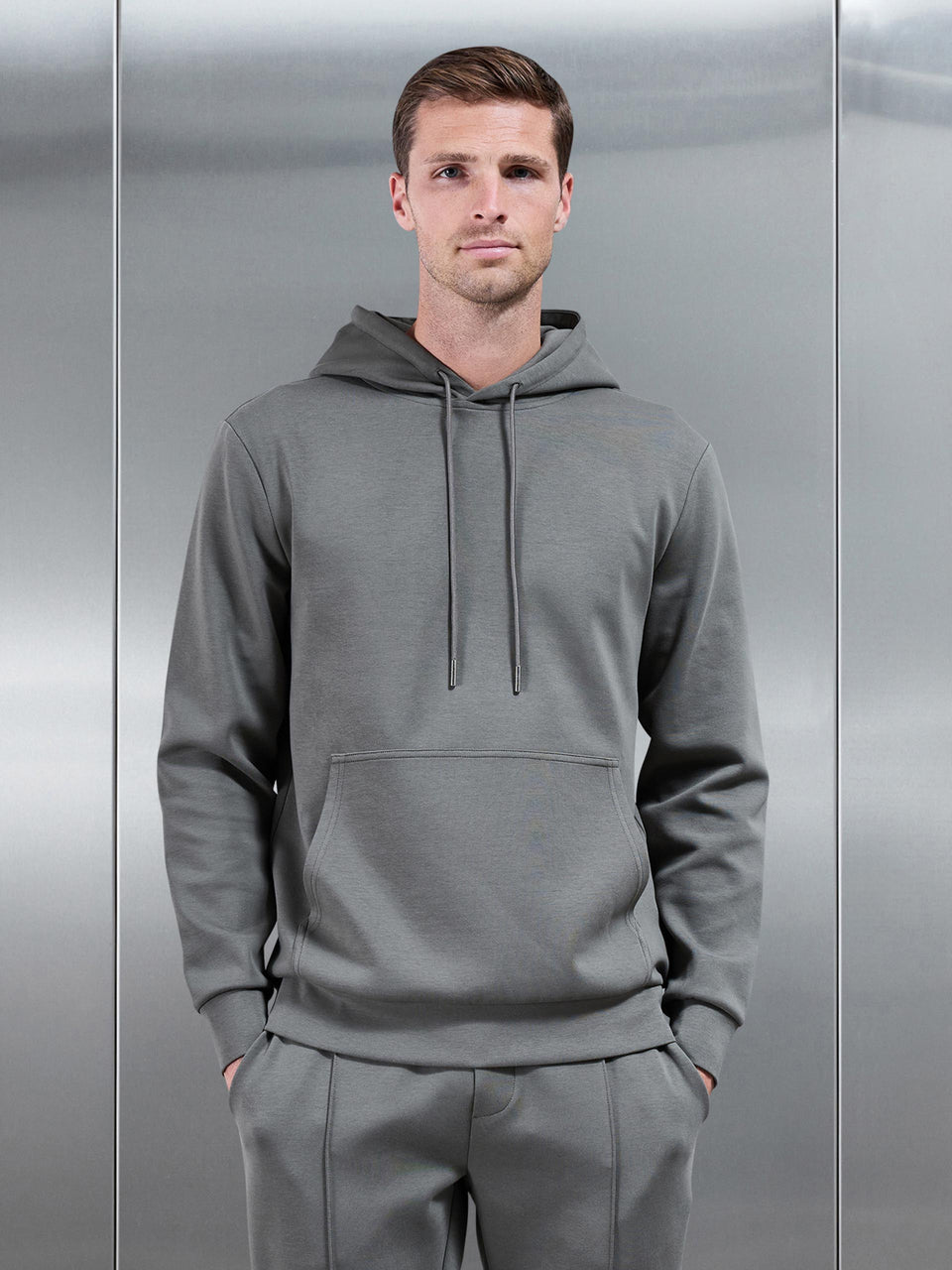 Interlock Jersey Hoodie in Sage