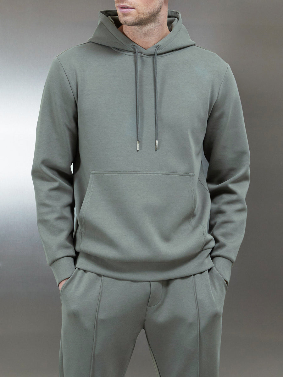 Interlock Jersey Hoodie in Sage