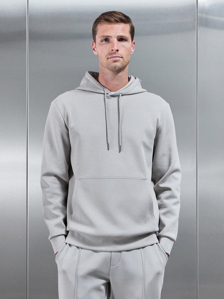 Interlock Jersey Hoodie in Stone