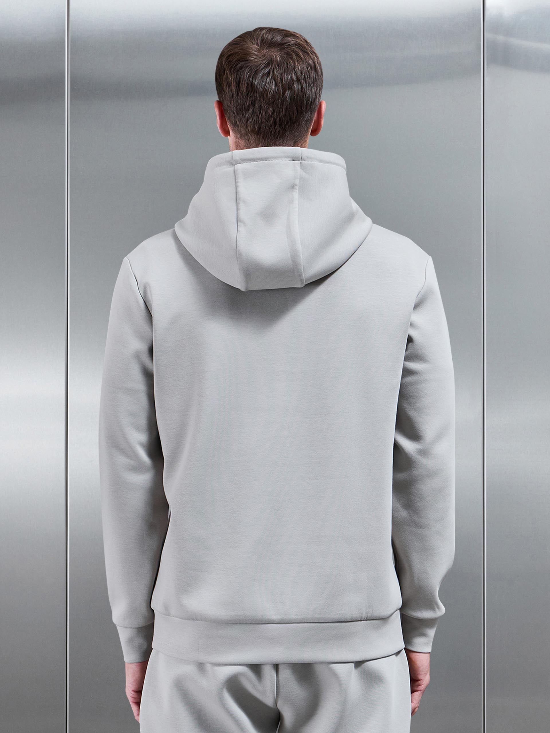 Interlock Jersey Hoodie in Stone