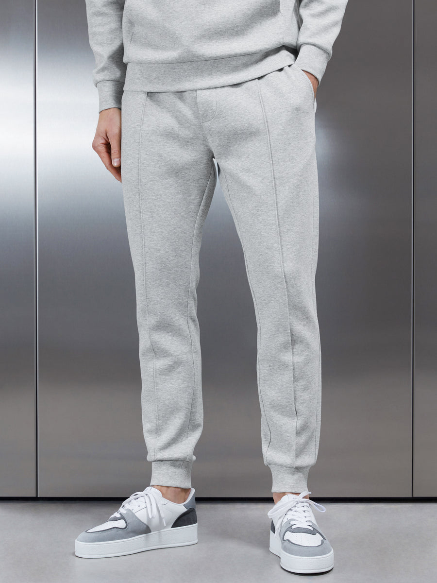 Interlock Jersey Jogger in Marl Grey