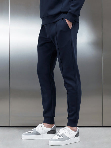 Interlock Jersey Jogger in Navy