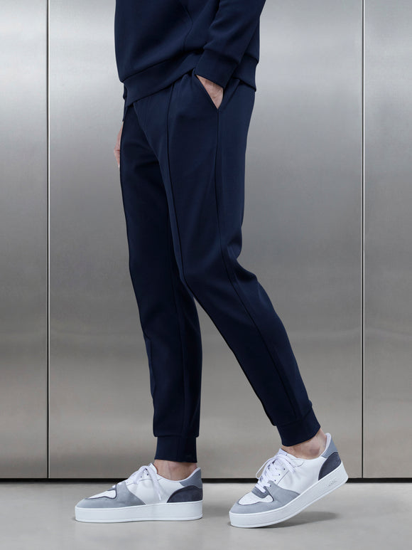 Interlock Jersey Essential Jogger in Navy