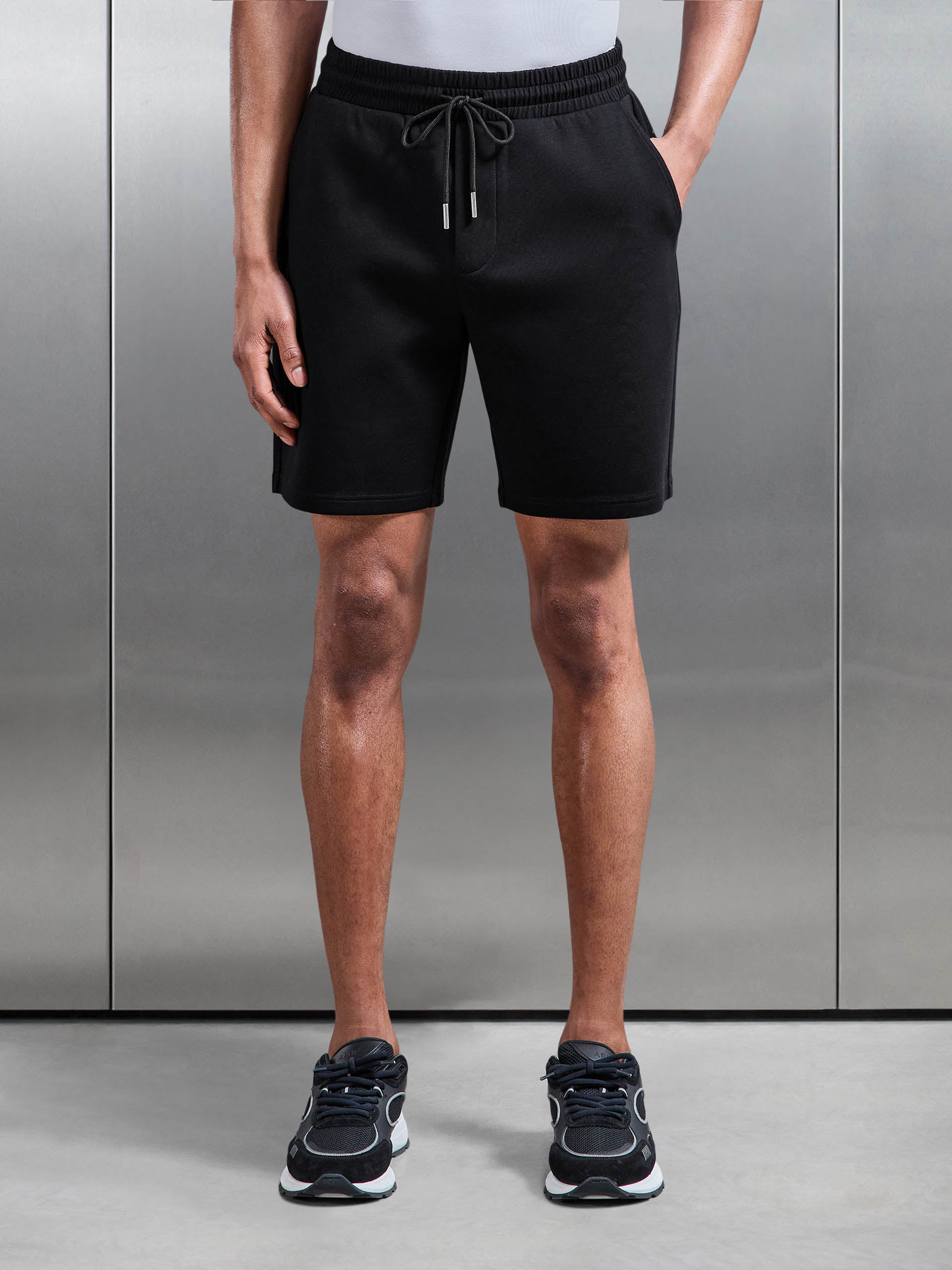 Interlock Jersey Short in Black