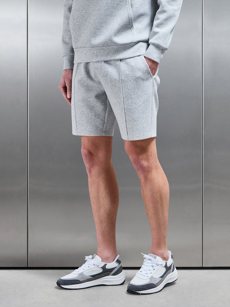 Interlock Jersey Short in Marl Grey