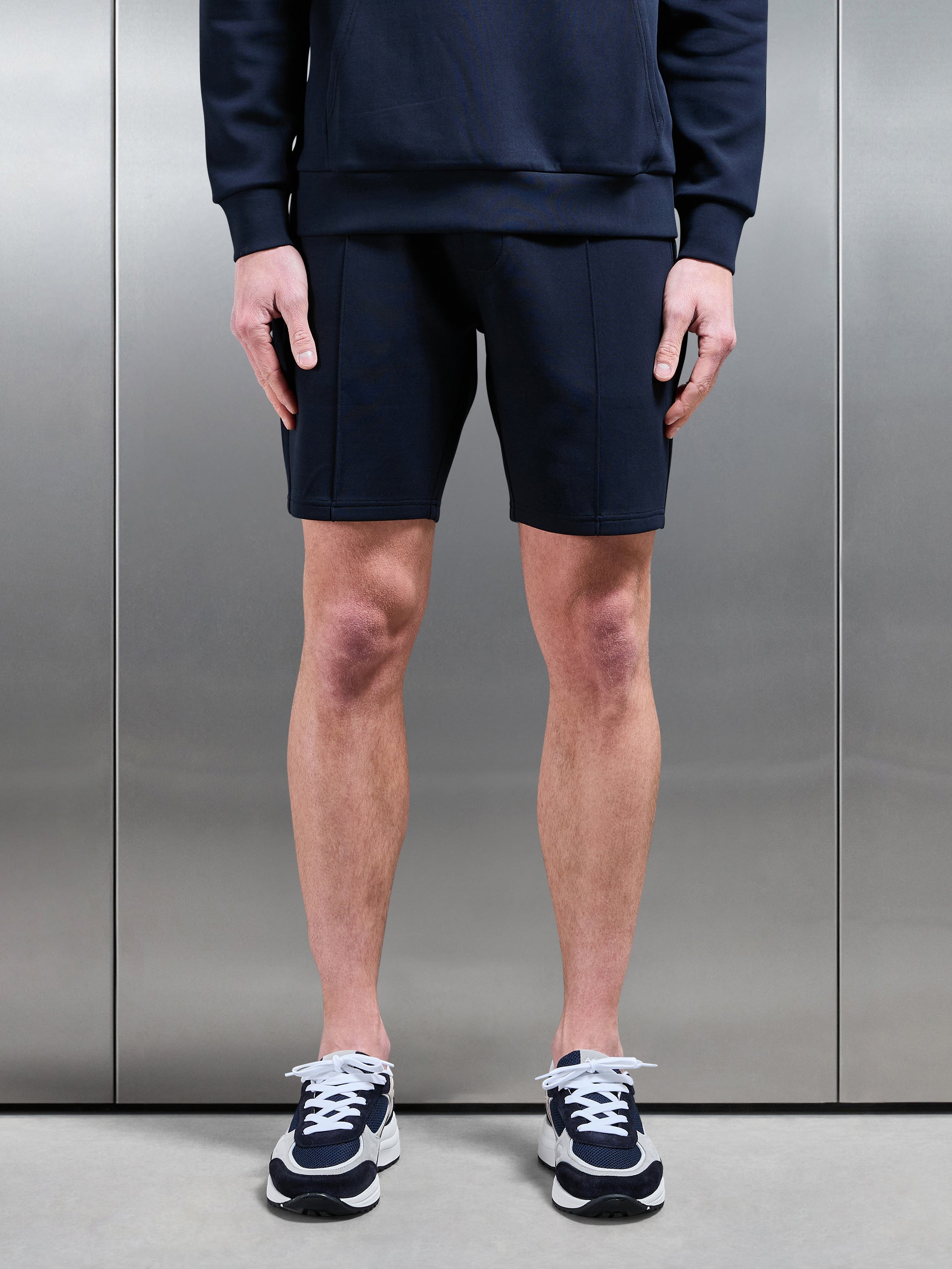 Interlock Jersey Short in Navy